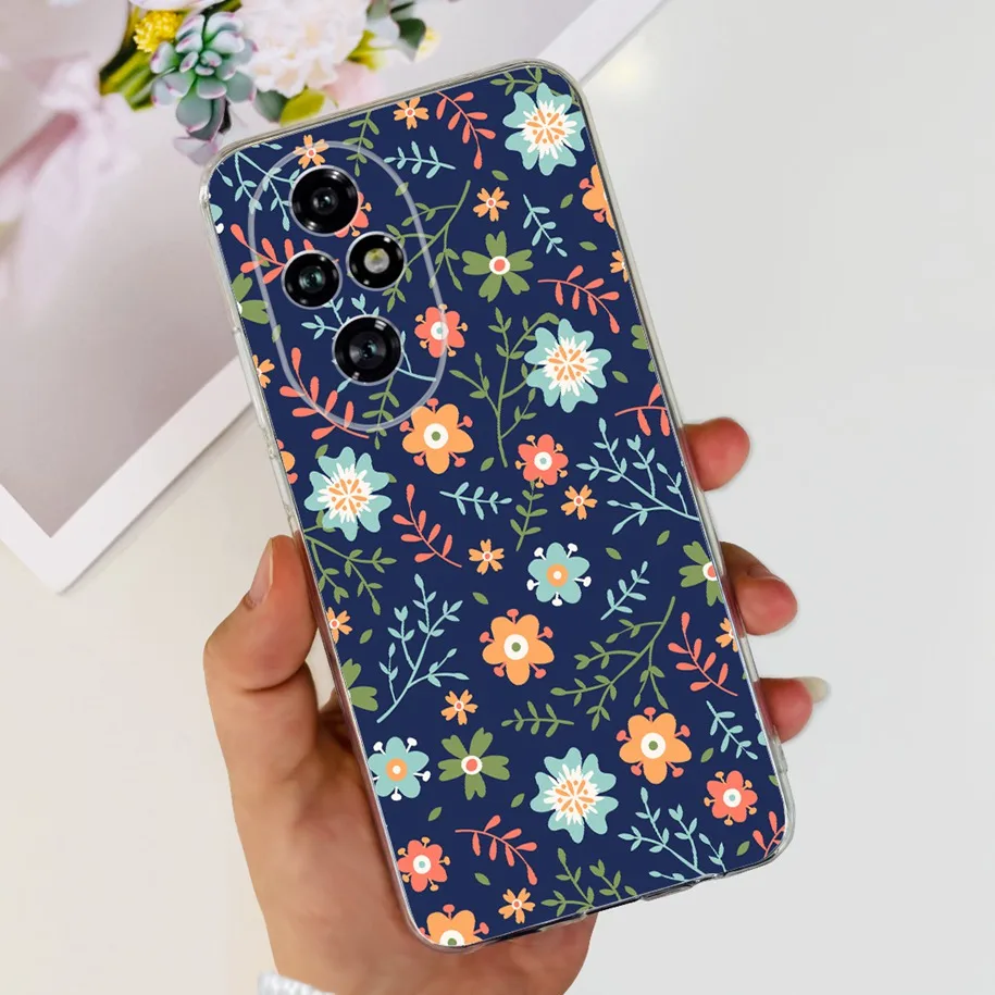 Clear Tulip Flower Soft Silicone Phone Case - Fashionable Protective Cover