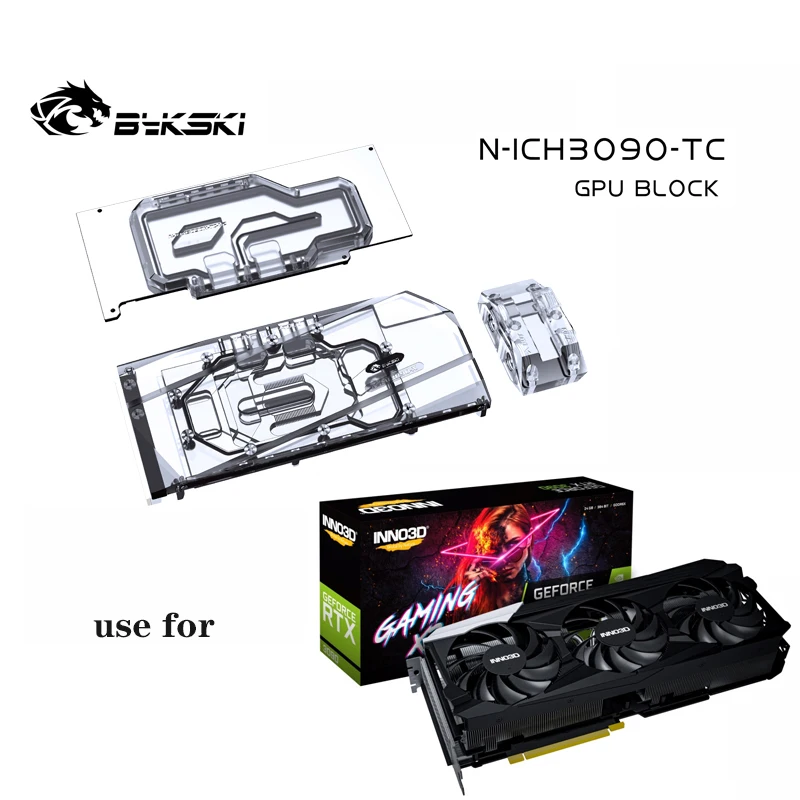 Bykski Water Block Use For Inno3d Rtx3080/3090 Backplane Water Cooling