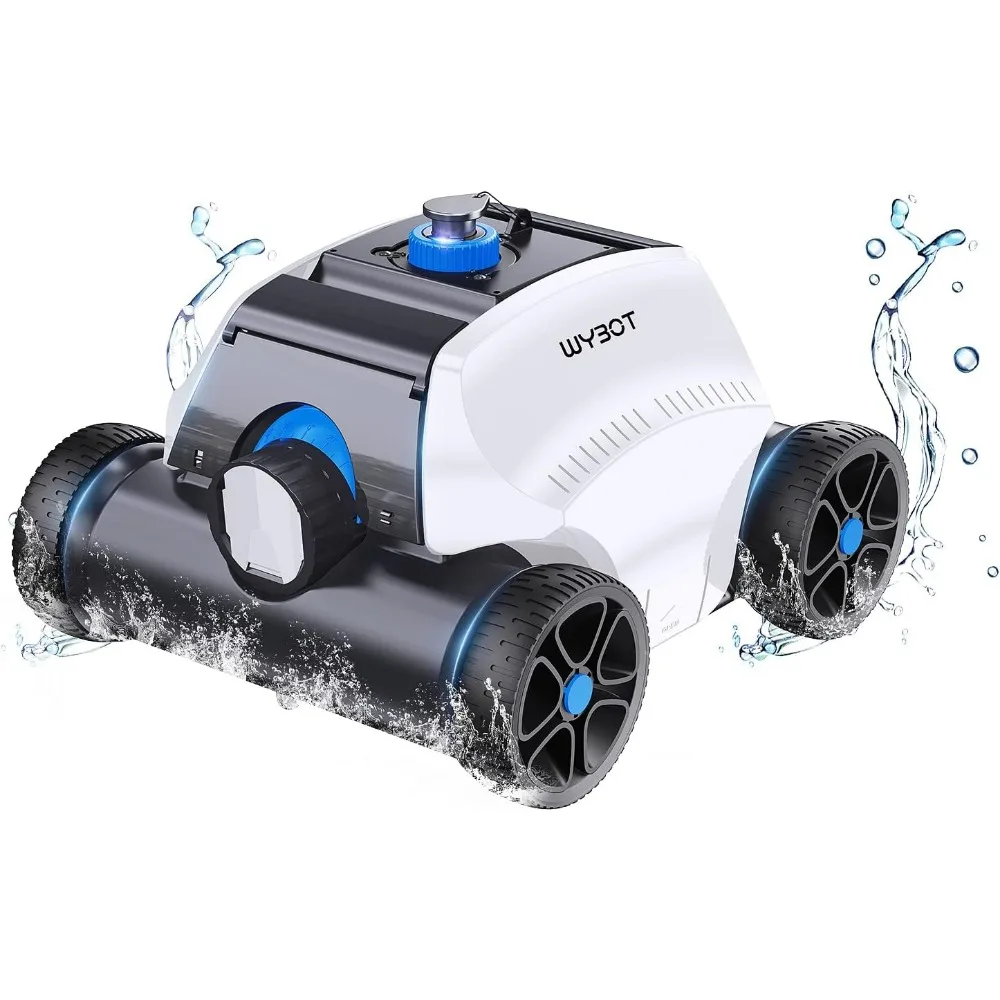 

Изысканная Роботизированная фотография WYBOT, двойной мощный порт всасывания, 130 мин работы, беспроводной очиститель бассейна