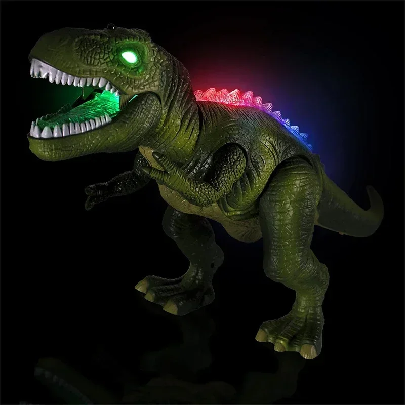 Electric RC Dinosaur Kids Pet Toys Tyrannosaurus Rex Remote Control Animal Model Eyes Shine Walk Sounds For Boy Children Gifts 4