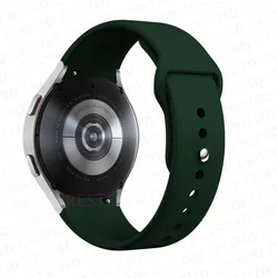 Silicone Sport Band Strap - Premium Adjustable Wristband for Watch 4 classic 46mm (Official  green)
