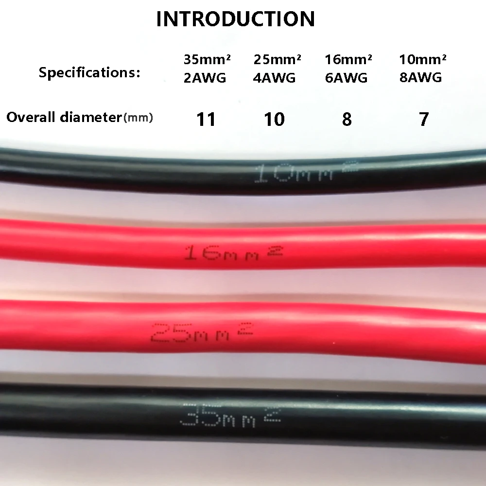 BVR 10 16 25 35mm² PVC 구리 솔리드 멀티 코어 와이어 빨간색 검정색 순수 전기 케이블 220V 전원 내화성 구리 와이어