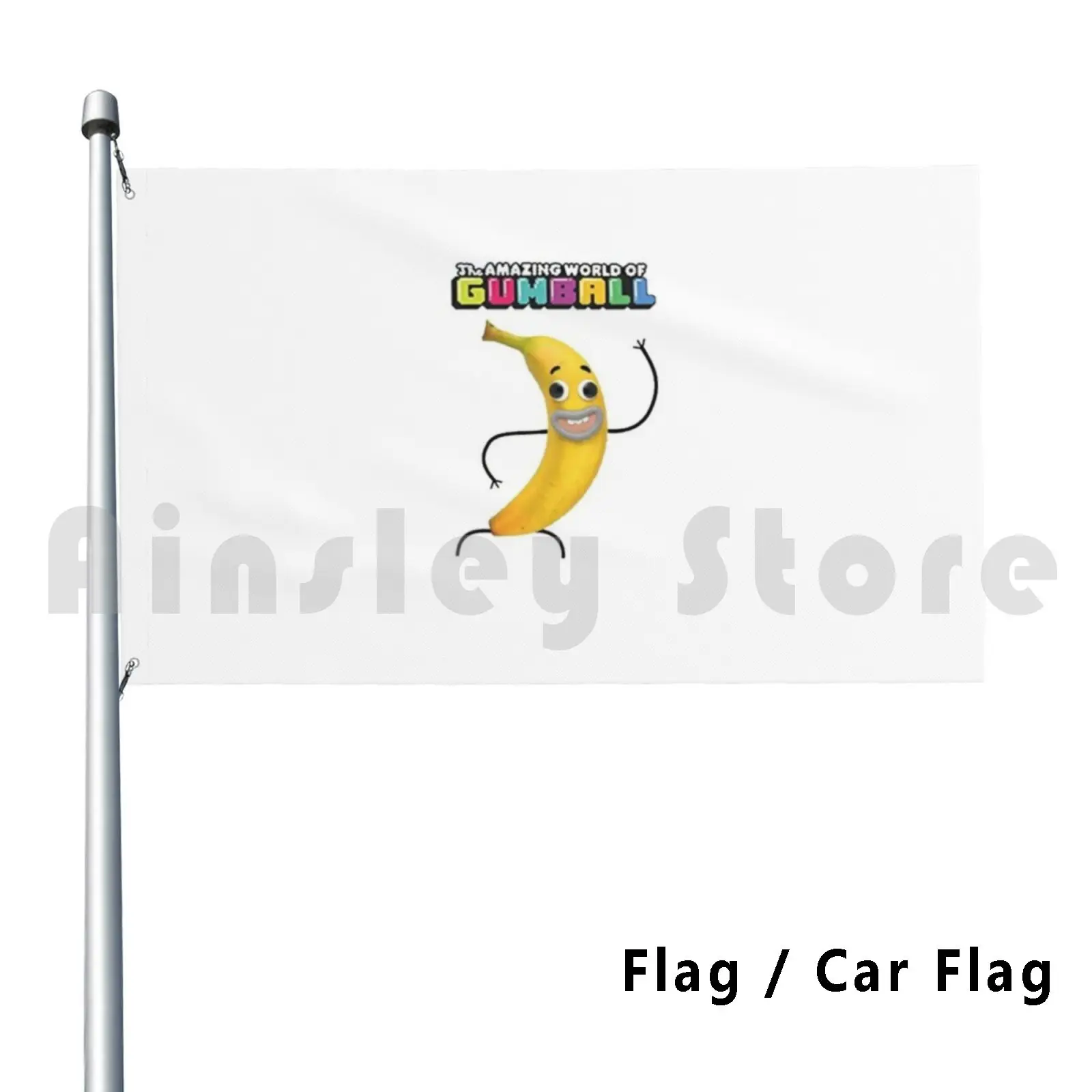 Joe Banana Hello Outdoor Decor Flag Car Flag Hi Hello Banana Crazy Cartoon Funny Cool Happy Wimp Gumball Amazing