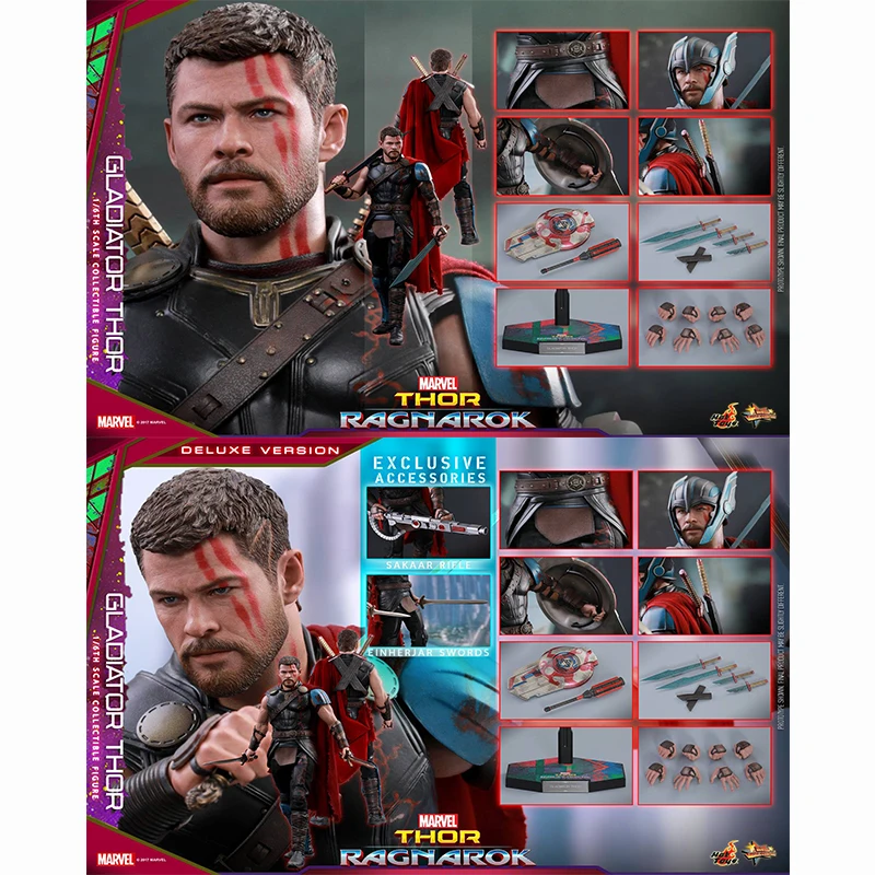 

Original Hottoys Ht 1/6 Thor 6.0 MMS445/MMS444 Thor: Ragnarok Marvel Anime Action Figures Collection Model Toys