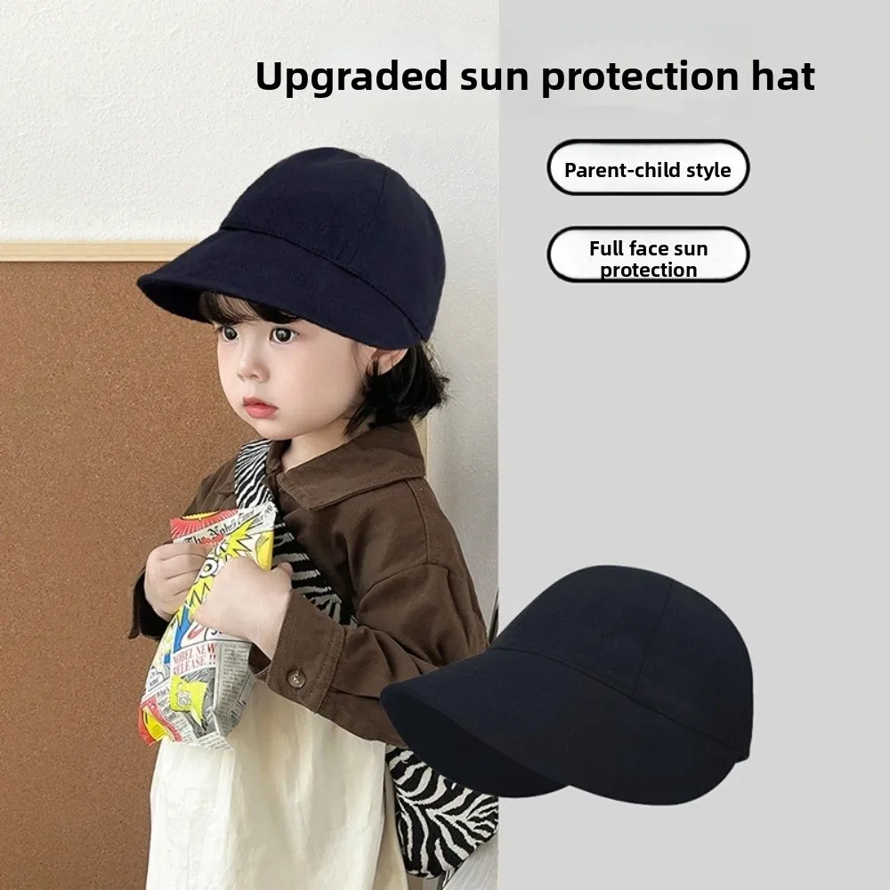 Fisherman's Hat Kids Bucket Hat 2-7 Years Old Streetwear Baby Sun Protection Hat Korean Style Sunscreen Children Fishman Hat