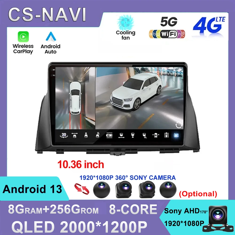 

2000*1200P For KIA Optima K5 2016 2017 2018 Android13 Autoradio Car Radio Multimedia Stereo Video Player Carplay Auto No 2Din 4G