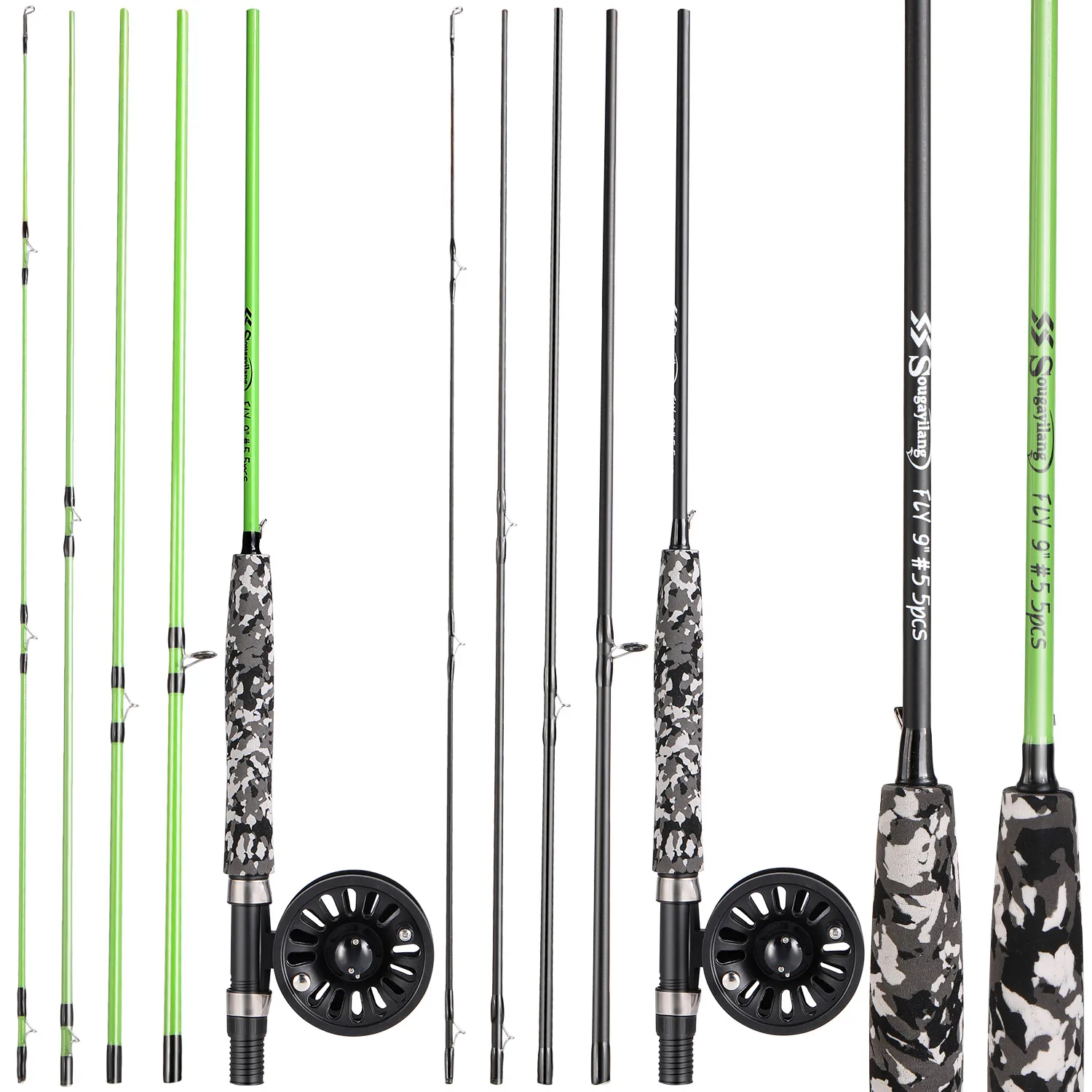 Carbon Fiber Fly Fishing Rod Combo 2