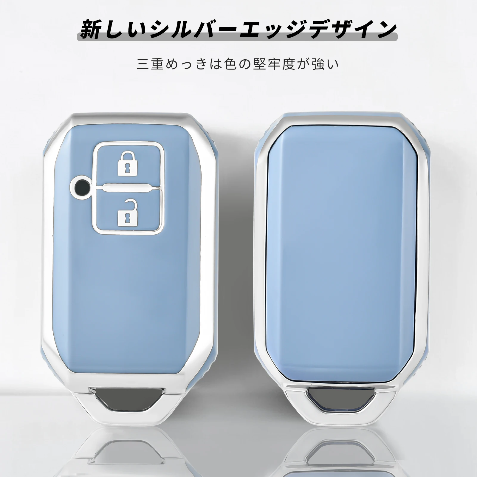 스즈키 자동차 키 케이스 커버에 적합한 2버튼, 스즈키 스위프트 키백, 티안유 SX4 짐니 자동차 키 보호용 폴딩 키 케이스