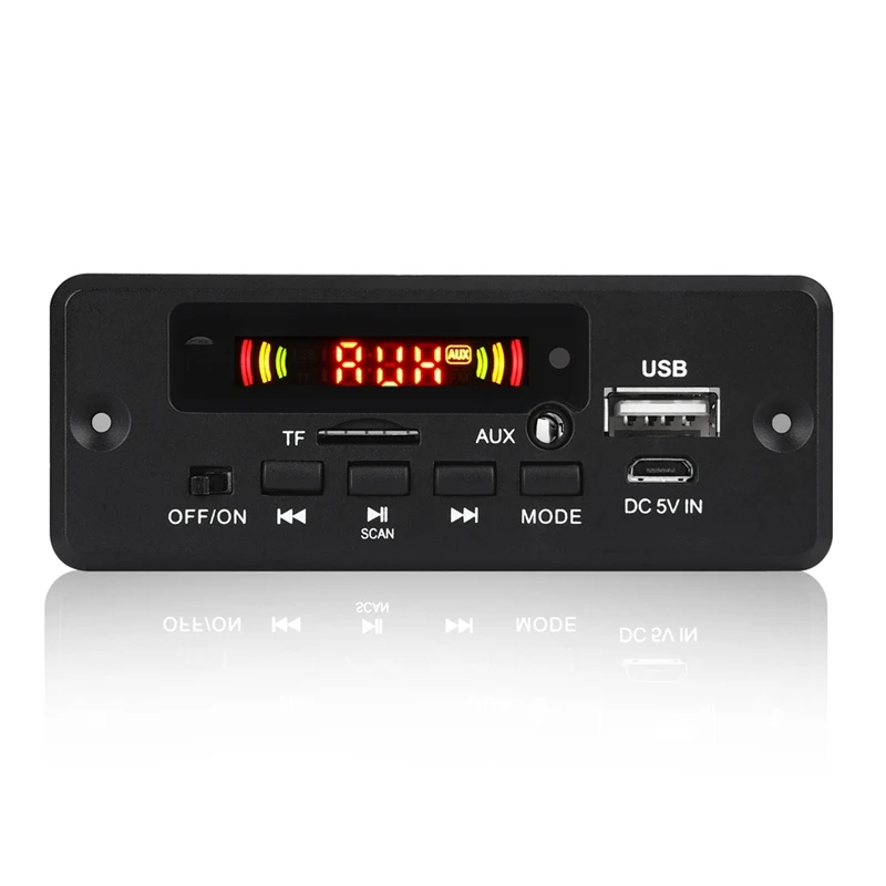 Audio Decoder Board Bluetooth MP3 Decoder 2X3W Amplifier MP3 Decoder Board 12V Bluetooth 5.0 30W Car FM Radio Module