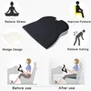 Car Wedge Seat Cushion for Car Driver Seat Office Chair Wheelchairs Memory Foam Seat Cushion-Orthopedic Support and Pain Relief 2