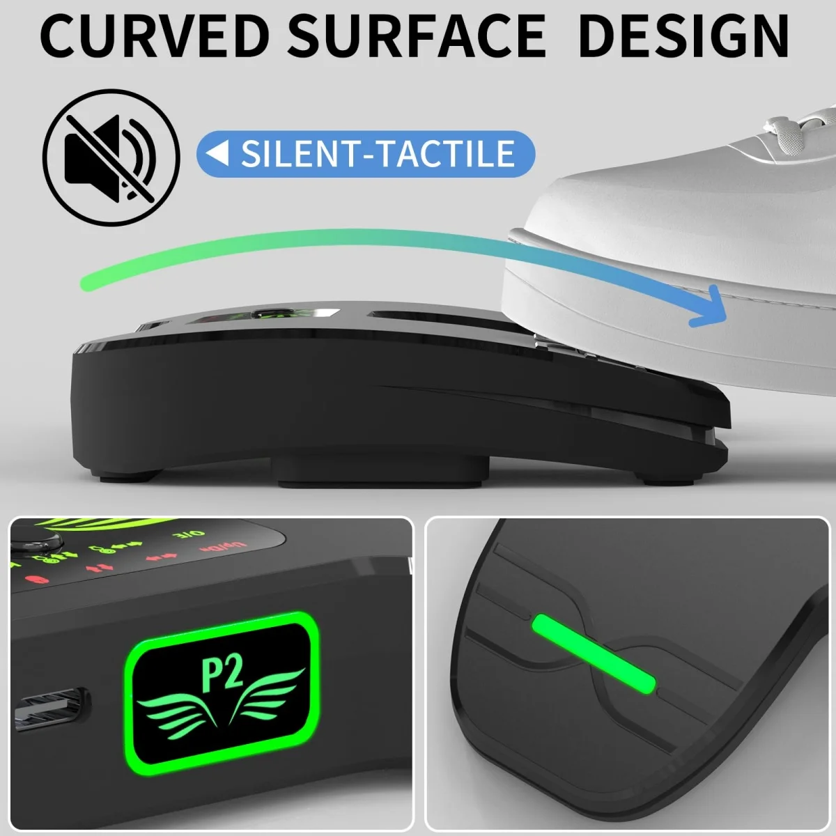 Wireless page turner pedal portable BT foot rechargeable anti-skid for tablets smartphones