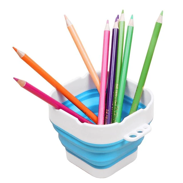 Silicone Brush Washing Bucket Painting Water Cup Brush Cleaner Collapsible  Paint Brush Washer for Acrylic Oil Painting Silicone Brush Cleaner Painting