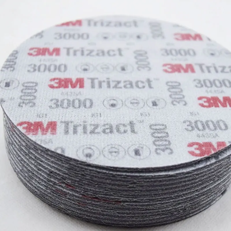 3M Trizact Foam Disc Sandpaper 3/6 Inch 15PC 3000-5000 Grit Self Adhesive Car Paint Surface Polishing