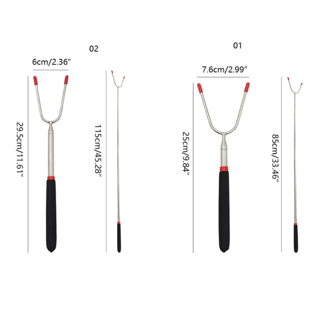 Marshmallow-Sült Bbq Botok Teleszkópos Grillezőpálcák Tökéletes Villák Otthon - Image 6