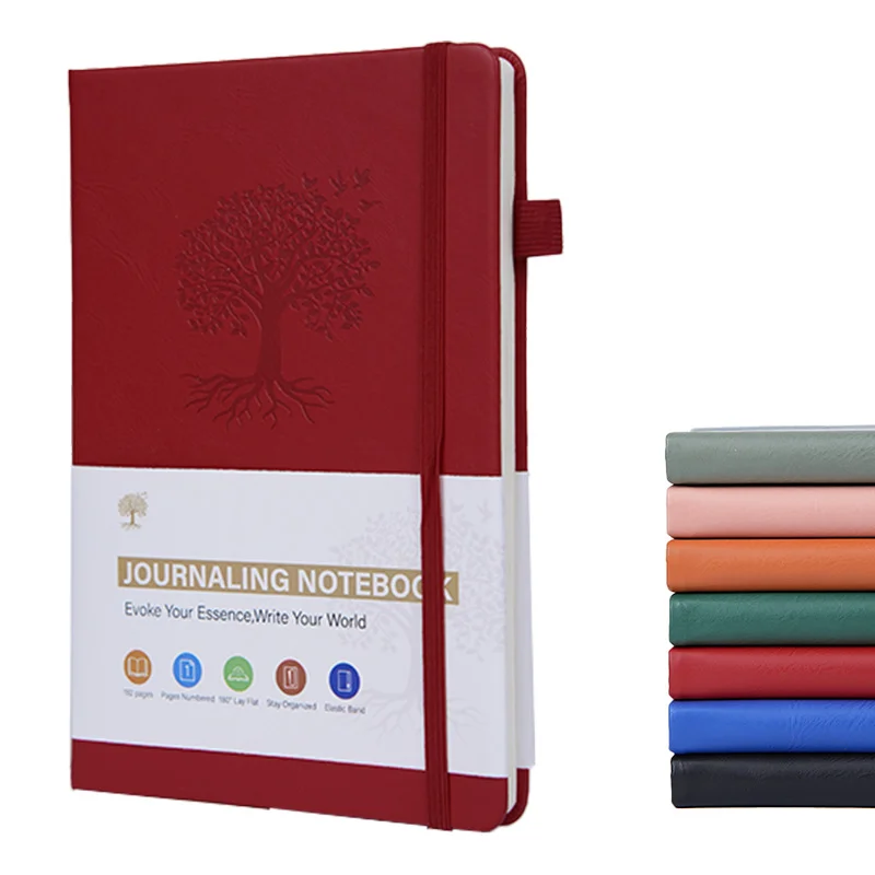 Leather Hardcover Lined Journal for Work, Travel, and Daily Journaling