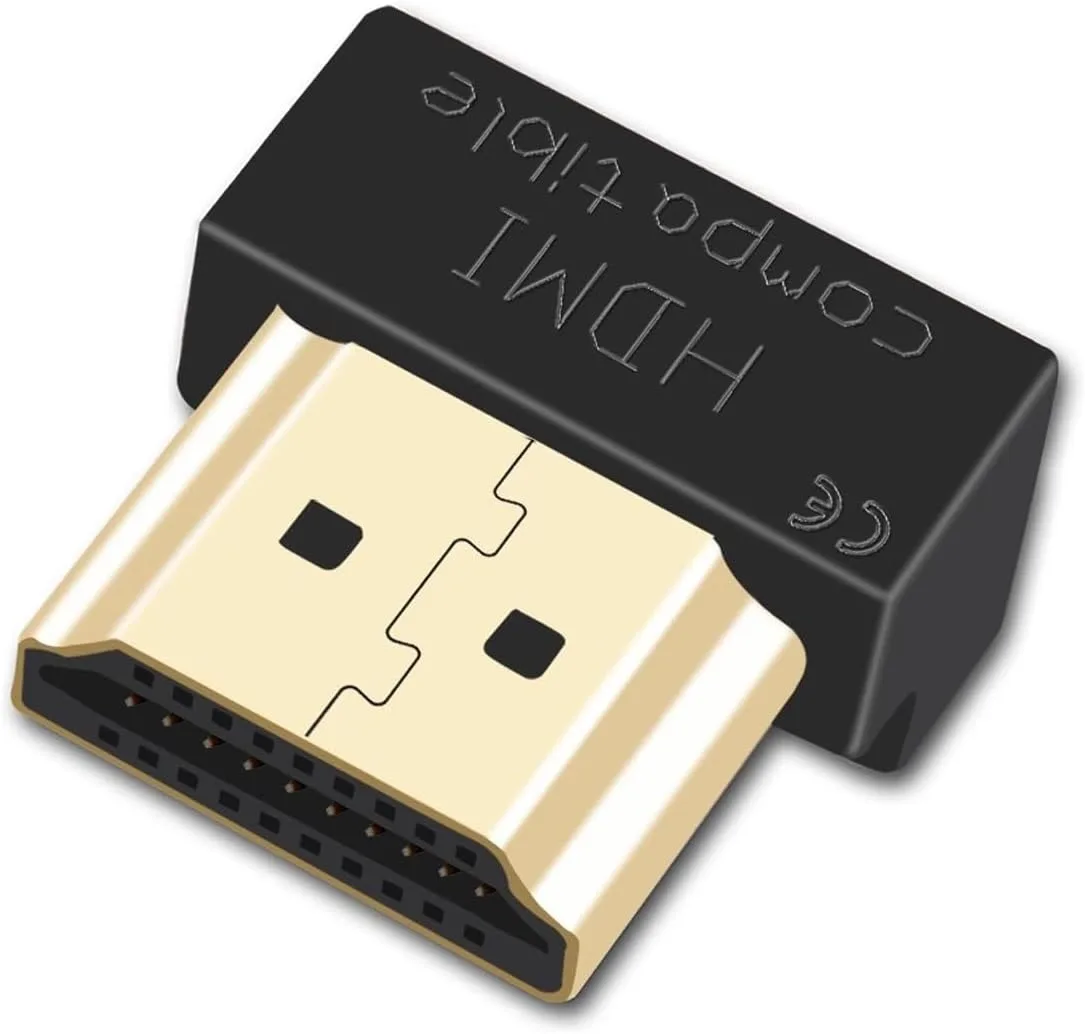 EVanlak Adattatore per display virtuale HDMI 8K 4K120hz - Emula il connettore headless per display di qualità superiore in EDID (8K 7680 × 4320 @ 30Hz e 4K 120Hz)-1P
