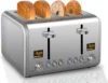 4 Slice Toaster Stainless Bread Toaster Color LCD Display 7 Bread Shade Settings 1.5'' Wide Slots Toaster with Bagel/Defrost 1