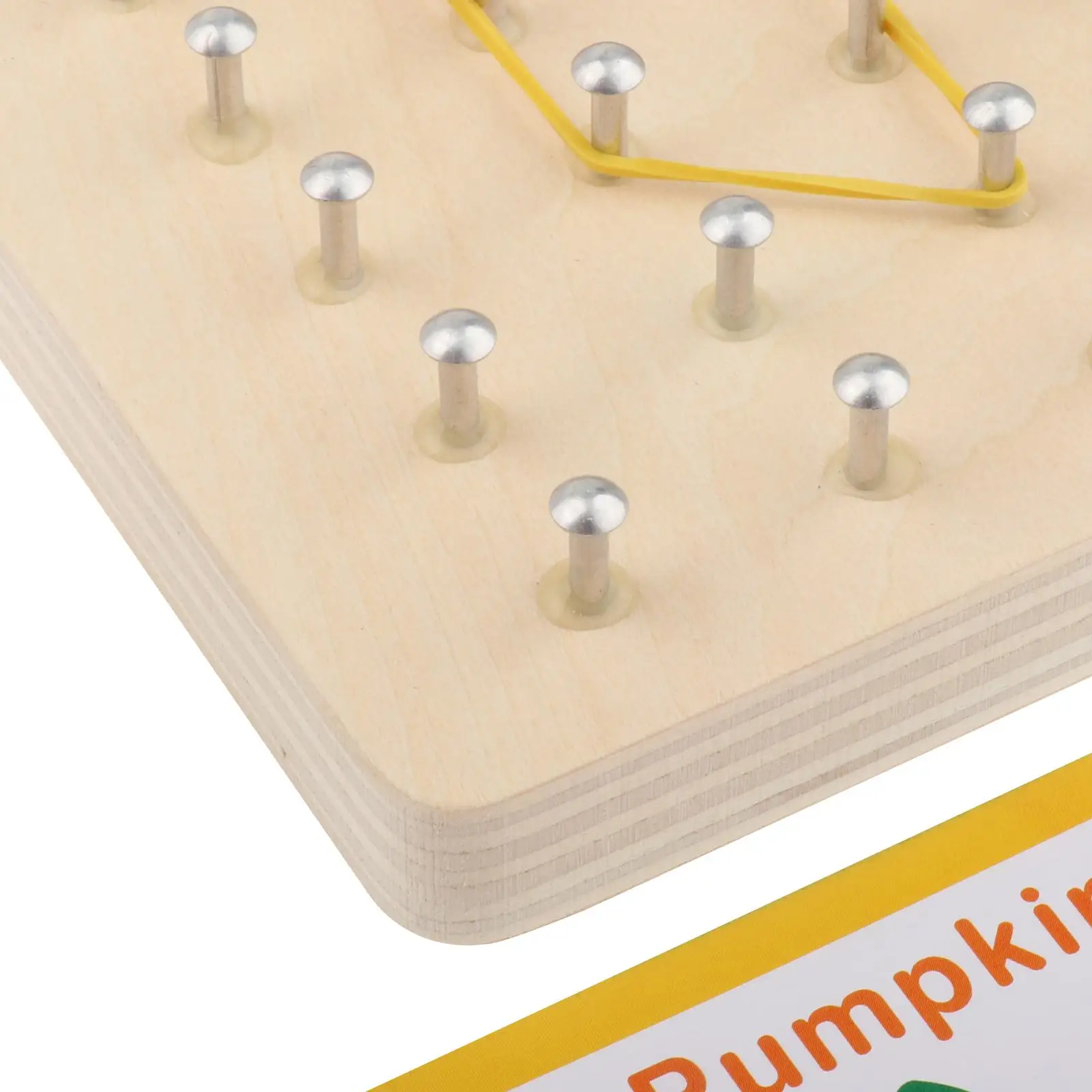 Wood Geoboard Set Block Toy Brain Teaser with 30 Pattern Cards Geometry Board Wood Geoboard Set Block Toy Brain Teaser with 30 Pattern Cards Geometry Board