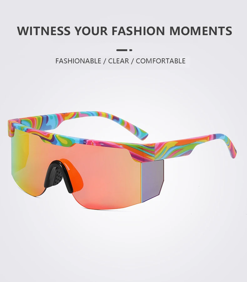 Neue Herrenmode Sport Sonnenbrille Damen Outdoor Fahrrad Reiten Sonnenbrille Trendige Schutzbrille XSY9957 – Detail 3