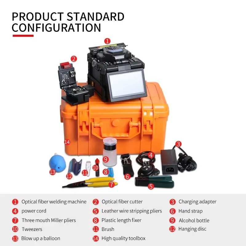 YOUYSI new A-88S Optic Fiber Fusion Splicer Splicing machin fiber optic tool set
