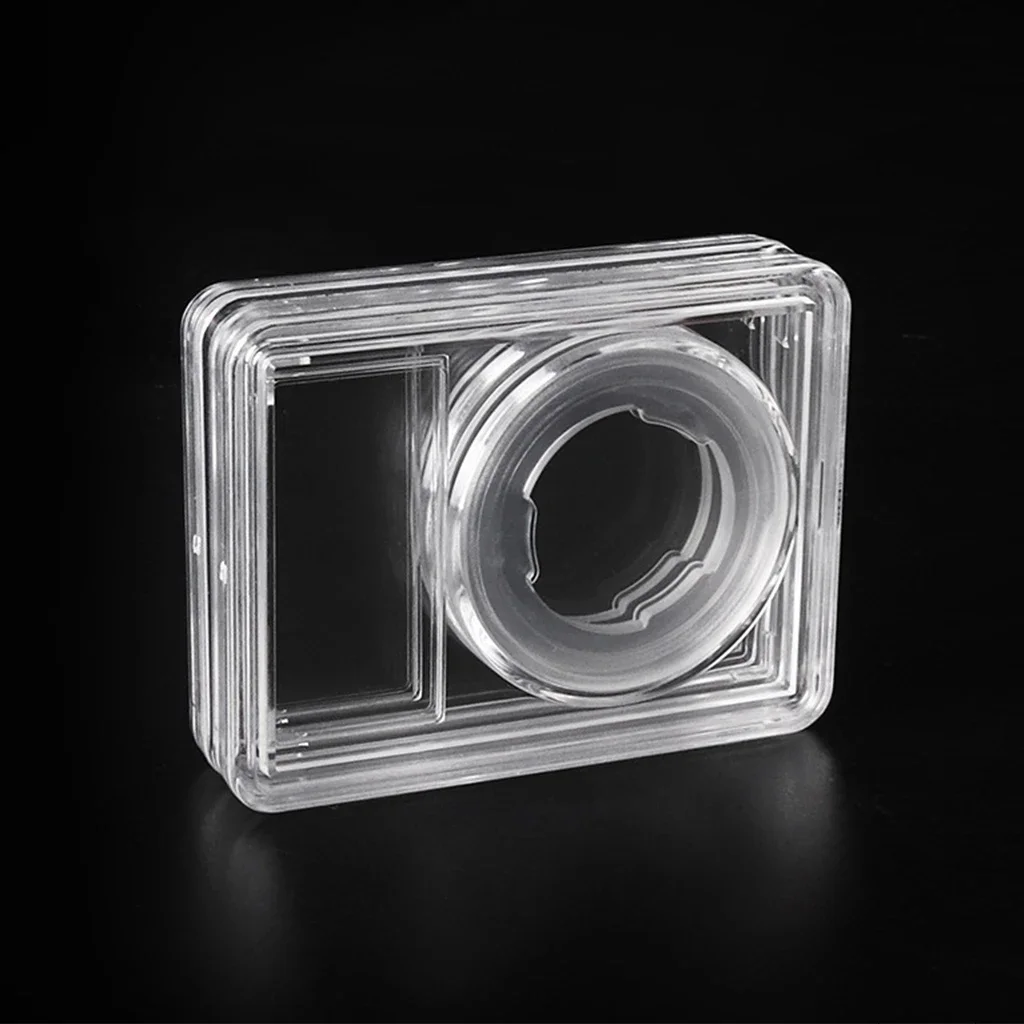 10Pcs Acrylic Coin Display Slab Storage Case Box Box 27mm Diamerter Coin Collection Holder Organizer 5