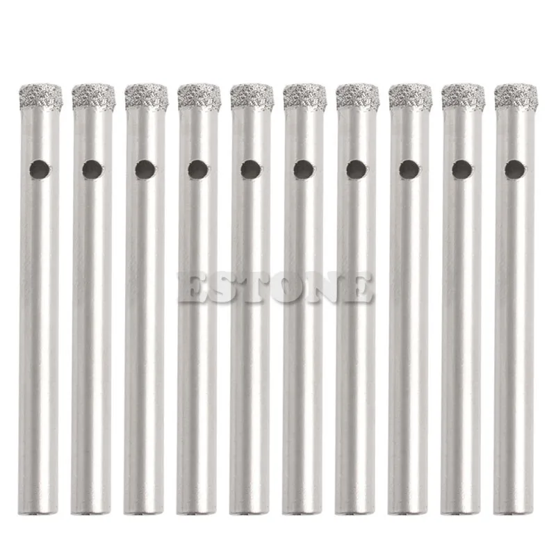 

10Pcs 5mm Noyau de Diamant Coated Forets Scie Carreaux verre Céramique Marbre