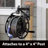 712-B Single Arm Navigator Multi-Directional Garden Hose Reel, Holds 125-Feet of, 5/8-Inch, Black 6