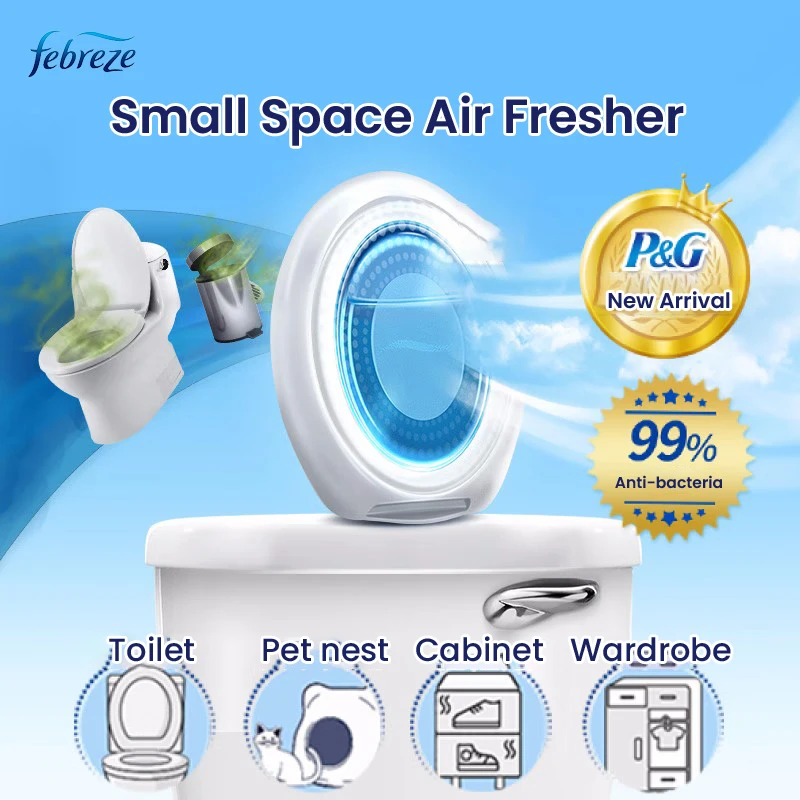 Febreze Small Space Air Fresher Odor Eliminator Toilet Deodorant 0 Water Added 99.9% Active Ingredient Bath Room Use 6ml
