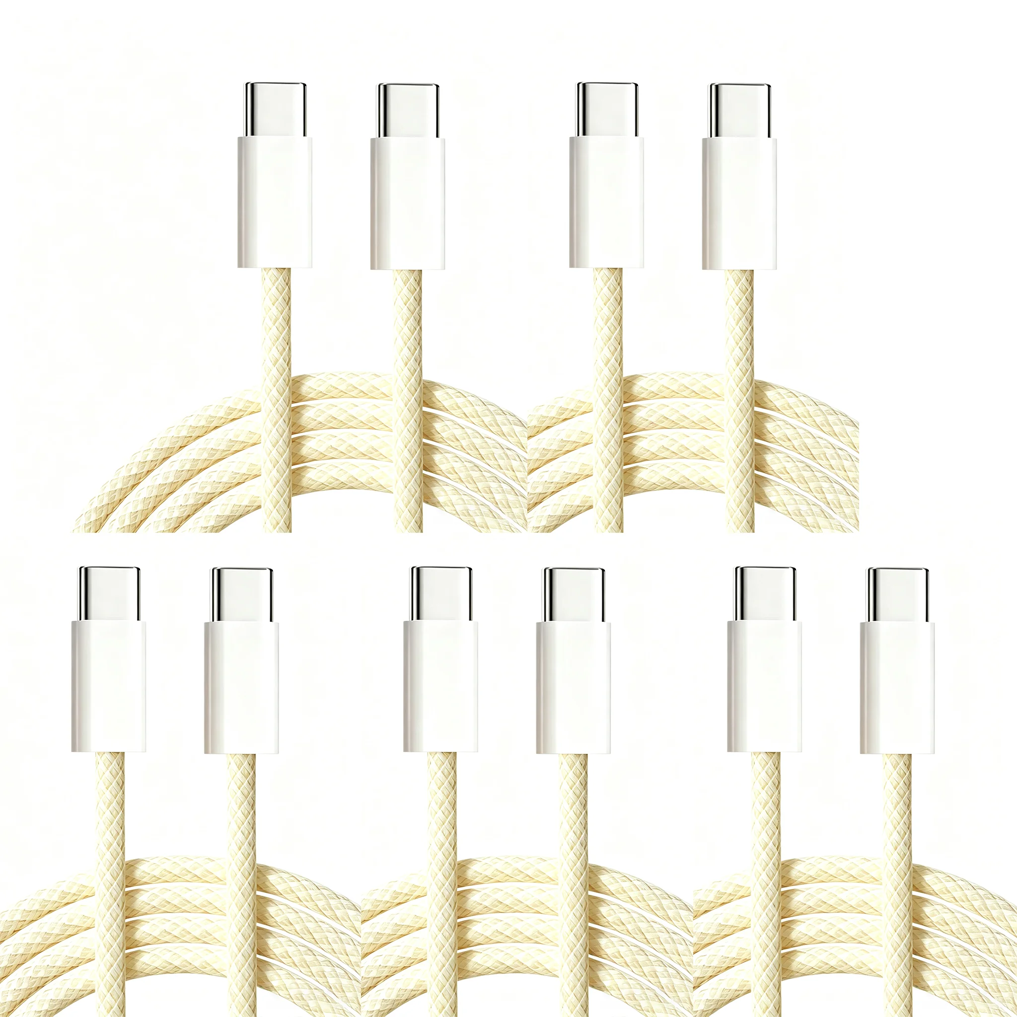 5-Pack High-Speed USB C to USB C Charging Cable
