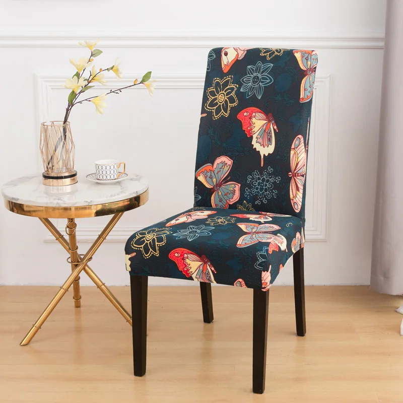 Description Picture 6 of itemLANMOLIFE Printed Stretch Chair Cover Big Elastic Seat Chair Covers Office Chair Slipcovers Hotel Home Decoration
