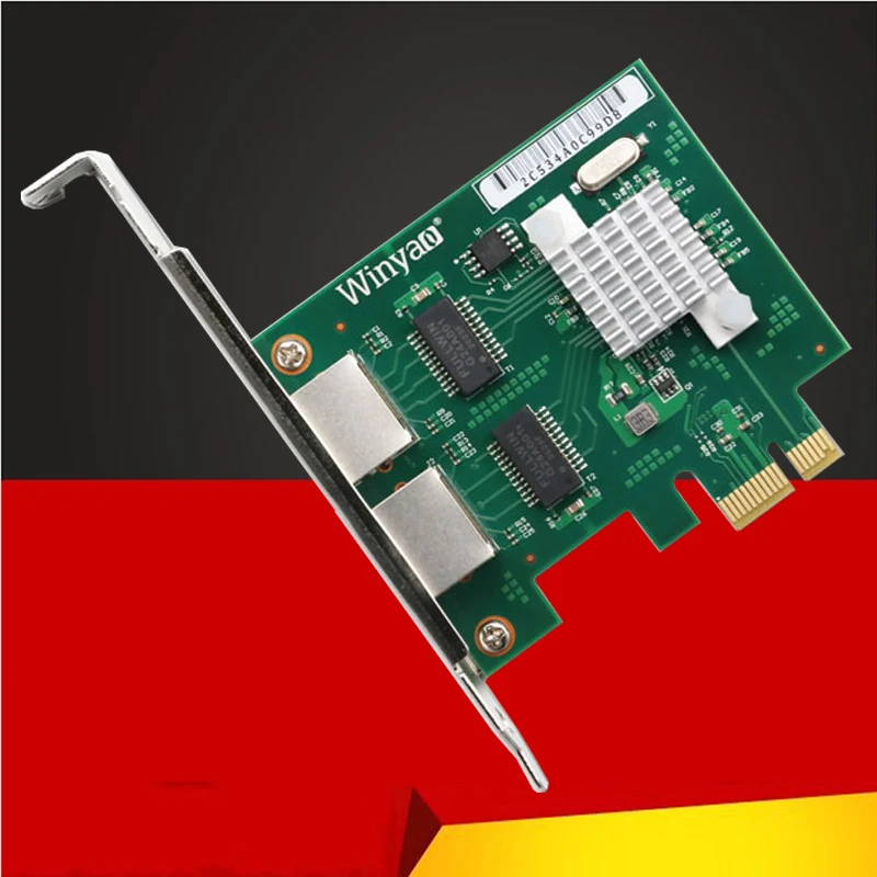 

PCI Express Network Card 10/100/1000Mb 2 Ports RJ45 Network Adapter PCIe PCI-E Gigabit Etherent Network Adapter Lan Card BCM5718