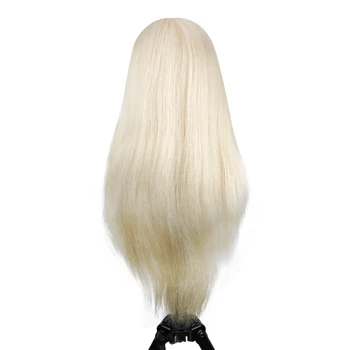 【4 confezioni】Testa di manichino 50CM 20'' 100% capelli animali per lo styling di acconciature alte e basse