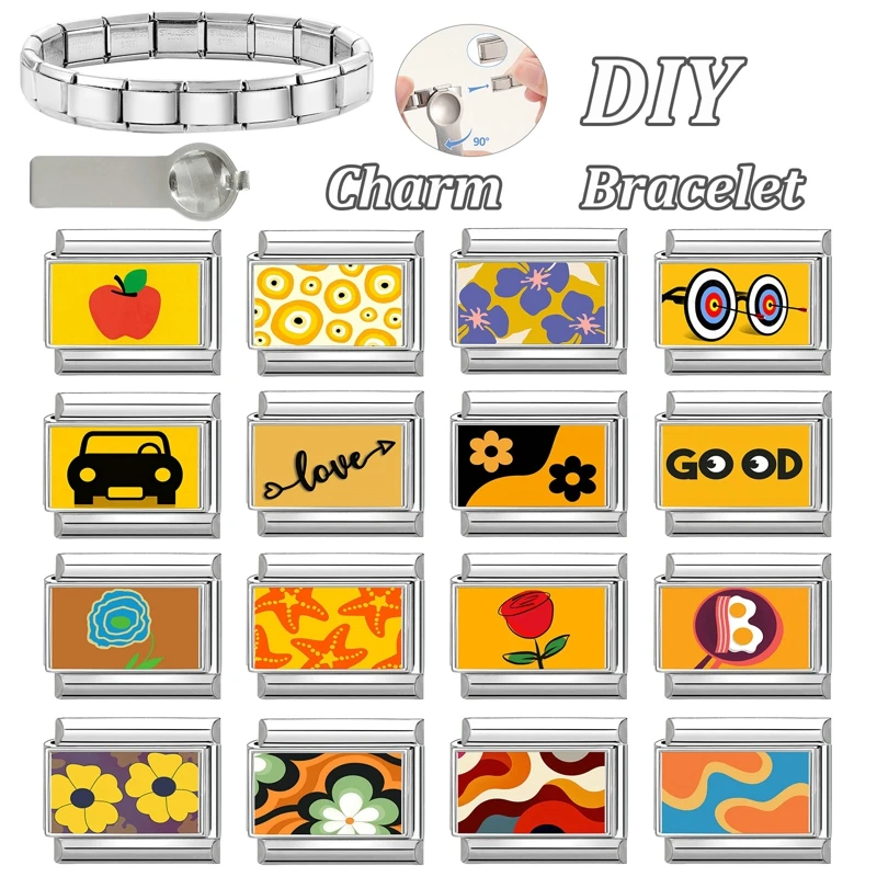 Italian Design Charm Link Jewelry Accessories