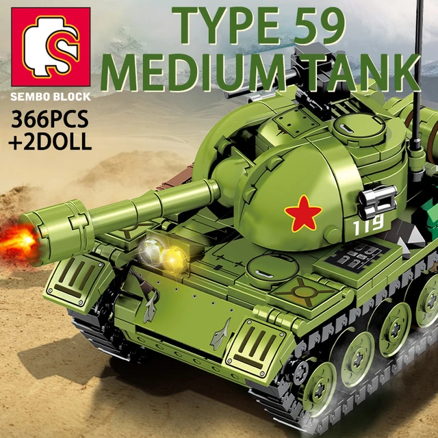 Tank radiocommandé à construire - 507 pièces