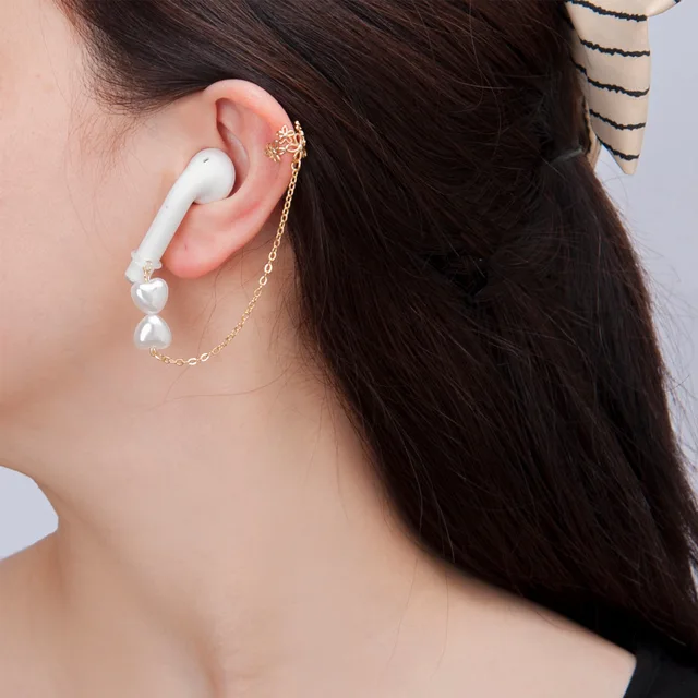 Pares De Pendientes Antipérdida Para AirPods Cadena Acero