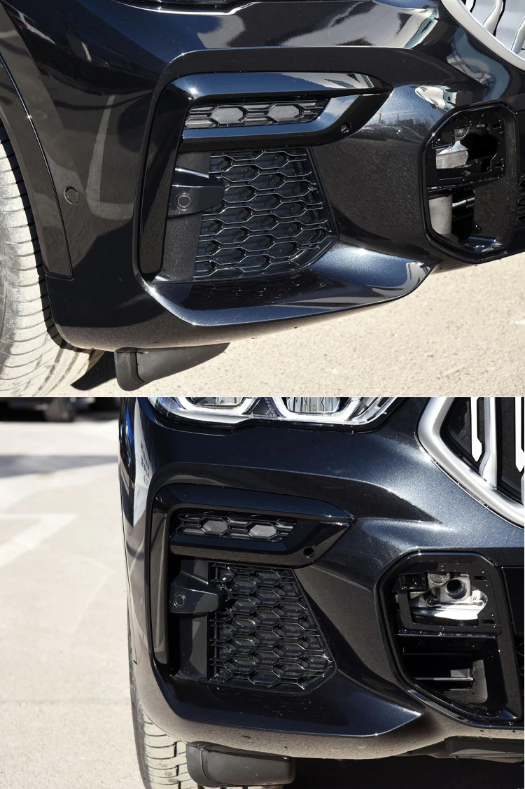 중앙 앞 범퍼 안개등 그릴 트림 베이스 플레이트 커버, 왼쪽 및 오른쪽, BMW G06 X6 M 스포츠 2020-2023