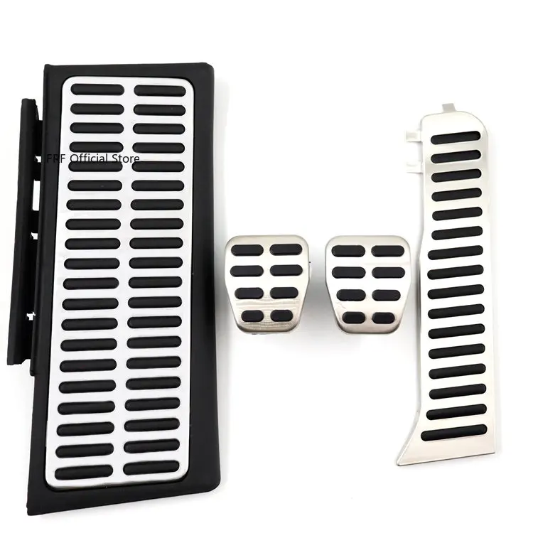 Stainless Steel Car Pedals Accelerator Brake Non-slip Pedal Cover Pads for Audi Q3 RS MK1 8U 2012 2013 2014 2015