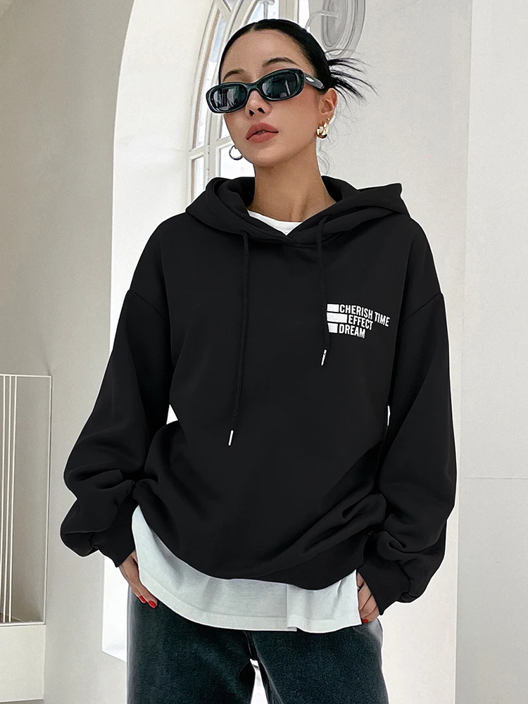 Casual Oversize Hoodies for Women Cherish Time Effect Dream