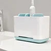 1Pc Toothbrush Bathroom Shelf Toothpaste Holder Case Shaving Makeup Brush Electric Organizer Stand Bathroom Accessories Box 3