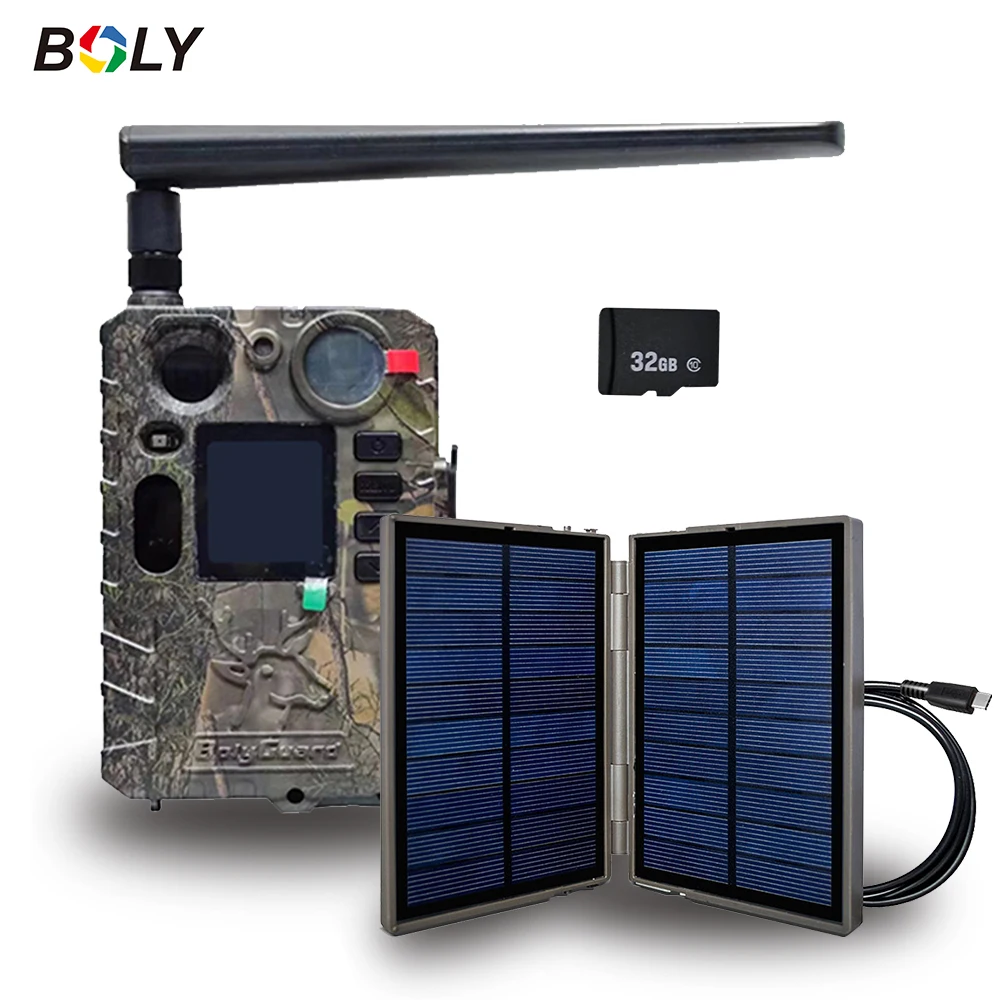 Caméra de chasse BolyGuard BG410-MS 4G LTE 4K 37MP vision nocturne 940nm étanche IP66 prête solaire
