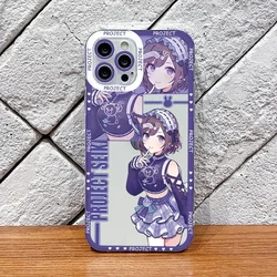 Stylish Project Sekai Clear Soft Phone Case with Border Print for Oppo A73 2020 (TSY-C2409243T1)