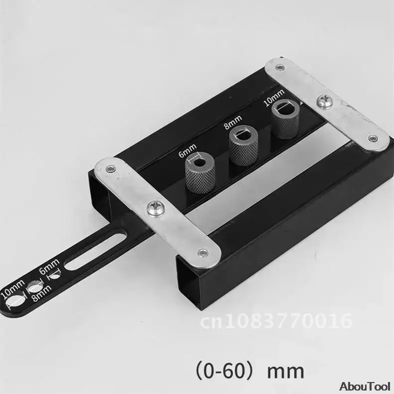 

Straight Hole Punch Locator Self-Centering Scriber Puncher DIY Woodworking Tools Punch Hole Locator Drilling Kit Aluminium 2-1