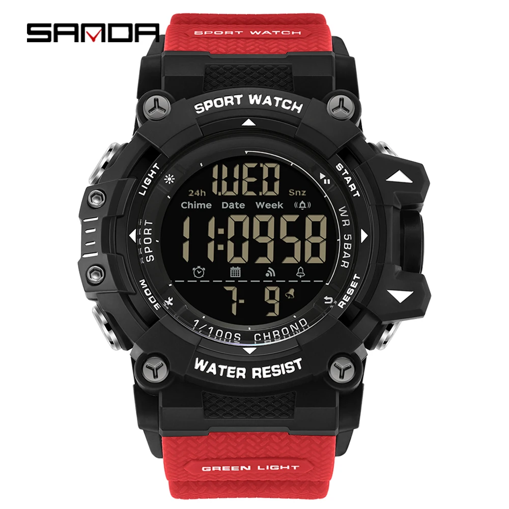 SANDA Stylish Multi-Function Waterproof Sports Watch