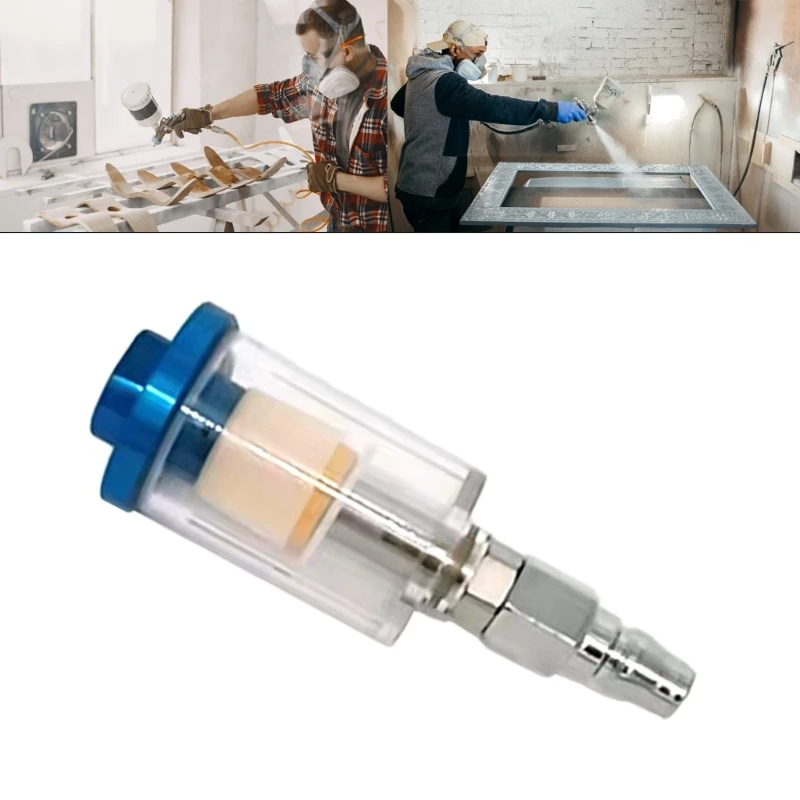 

High Pressure 1/4'' Water Oil Separator Inline Air Hose Filter Moisture Trap For Compressor Paint Guns Pneumatic 40JE