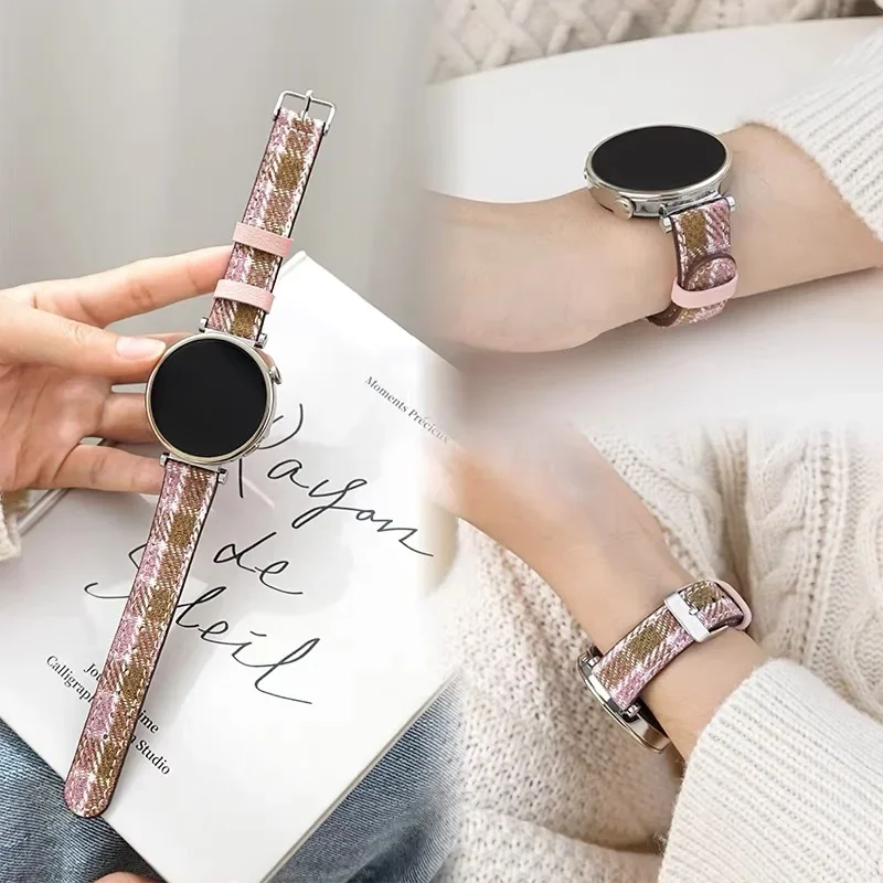 Braided Leather Sport Strap - 20mm Band with Loop Design