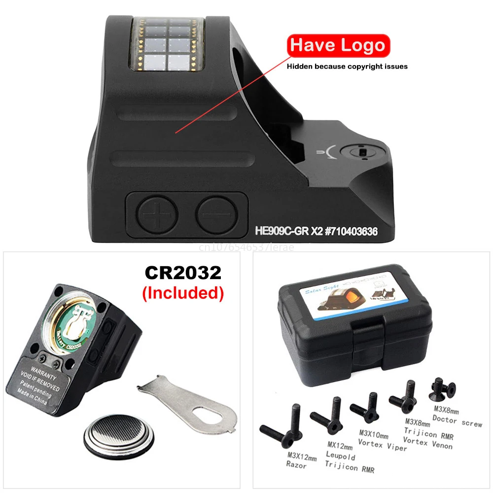 Tactical HS 507C Red Dot Sight for Pistol Airsoft Rifle Mini Scope Tactical Hunting/Exoskeleton Bracket for Glock & 20mm Rail red dot sight