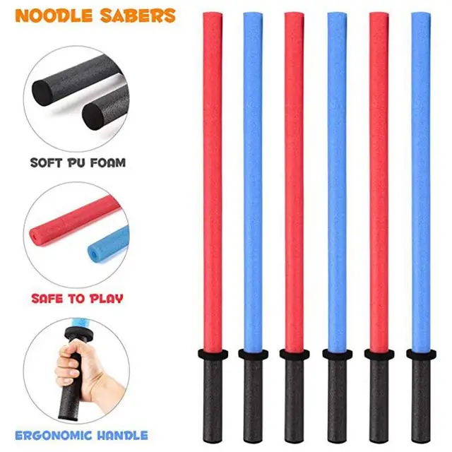 Úszómedence Tészta Úszó Rugalmas Sor Gyűrű Gyerekek Medence Világos Piros Kék Hab Woggle Szilárd Úszás - Image 5