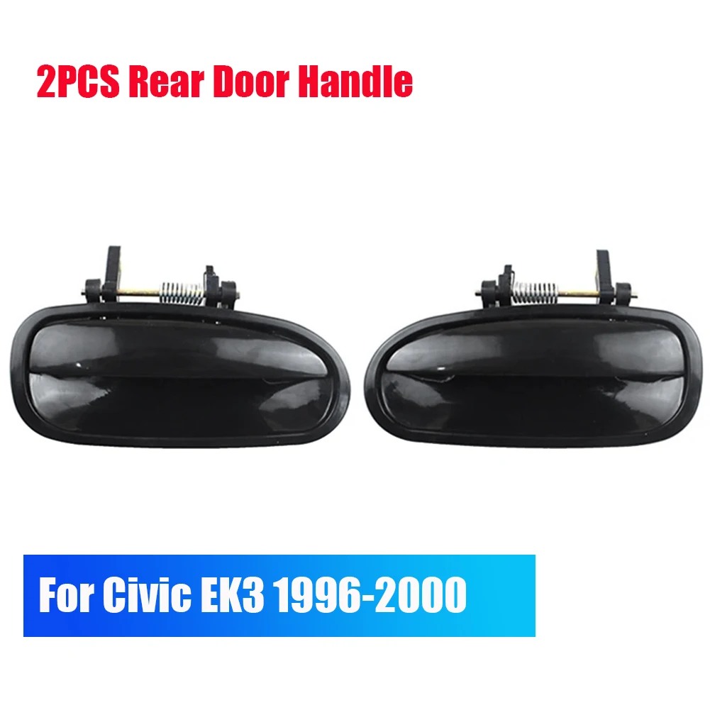 Honda Civic EK3 1996 1997 1998 1999 2000 (전면 후면 도어 핸들) 용 2pcs 자동차 외부 외부 도어 핸들