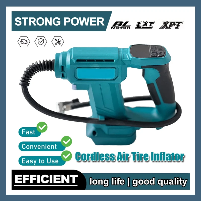 Fit Makita Cordless Air Pump Portable Car Tire Inflator Air Compressor With Digi