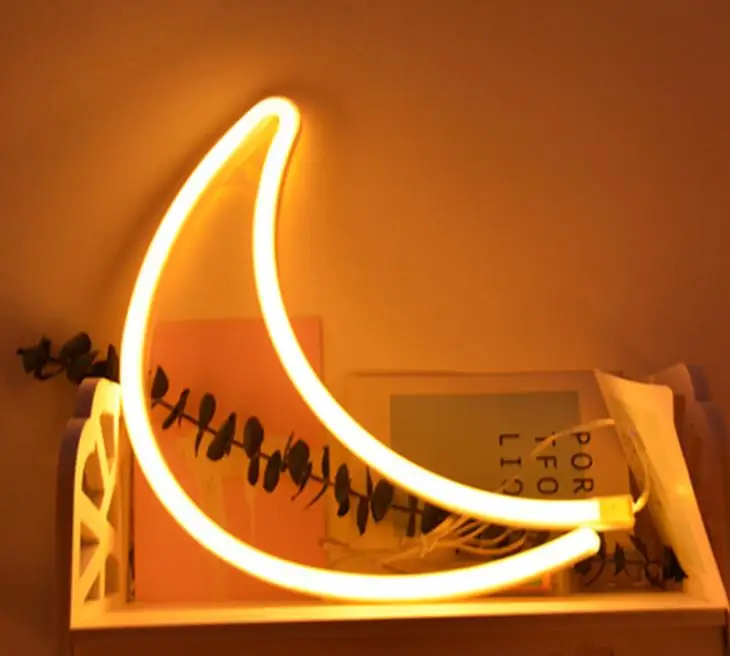 

The moon neon model lamp room bedroom ornaments and decorative lights